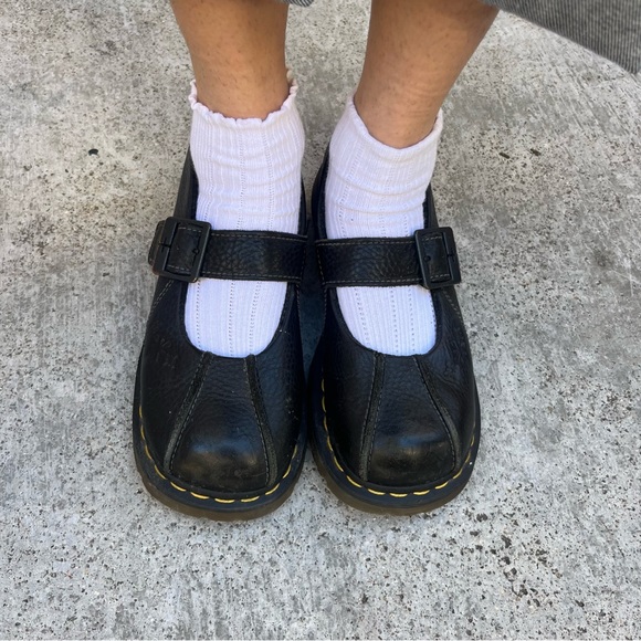 Vintage Y2k Dr Marten Mary Janes with Flowers - Picture 3 of 7